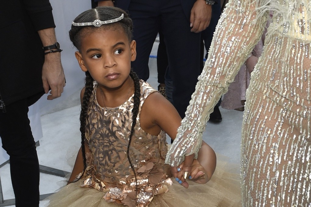 Beyoncé’s daughter, Blue Ivy, aged seven, already has an enviable wardrobe. Picture: AP