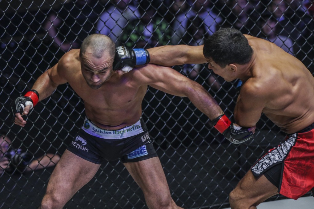 Timofey Nastyukhin catches Eddie Alvarez with a big right hand in Tokyo. Photos: One Championship