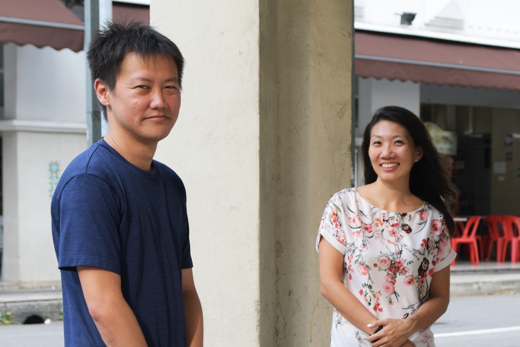 Gary Lee, left, and Eunice Leow are working to reduce Singapore’s mountain of food waste. Photo: Pang Xue Qiang