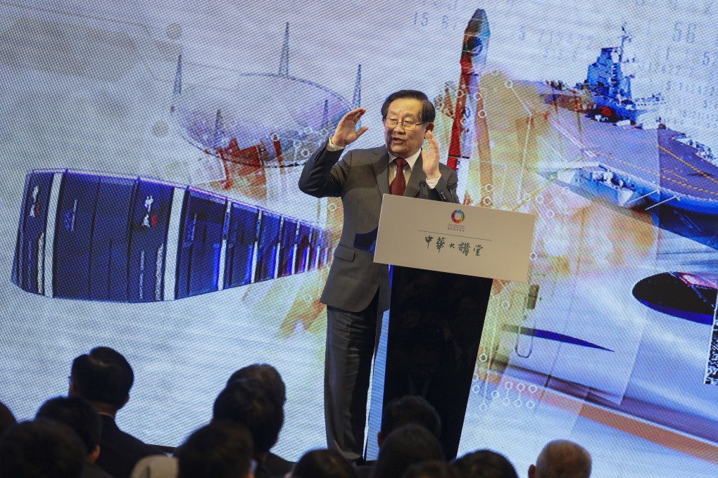 Wan Gang, China's former minister of science and technology, during a press conference in Hong Kong in May 2018. Photo: Felix Wong