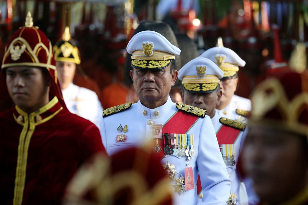 Thailand's Prime Minister Prayuth Chan-ocha attends the coronation procession for King Maha Vajiralongkorn in Bangkok in May. Photo: Reuters
