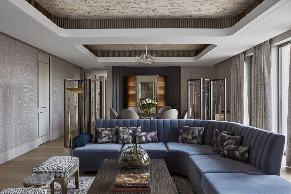 Penthouse Suite at the Mandarin Oriental Hyde Park, London designed by Hong Kong-based interior designer Joyce Wang. The different textures, forms and colours have been inspired by what can be found at ground level of the legendary location, including fallen acorns.