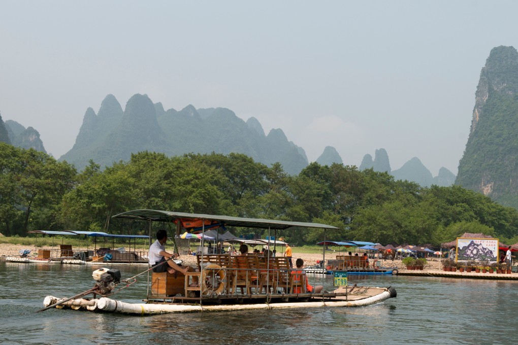 Guilin is renowned for its scenic cruises along the Li River, through magnificent karst mountains. But one tour group was forced on an unexpected shopping trip. Photo: Alamy