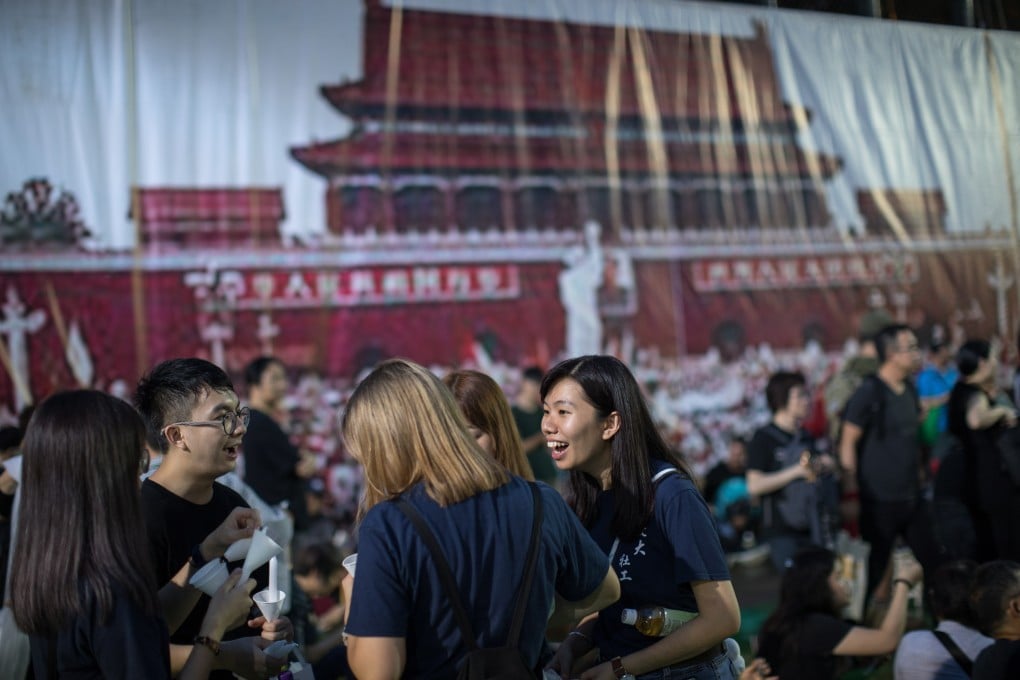 Hongkongers take part in an annual vigil on June 4 to commemorate the government crackdown on the Tiananmen Square pro-democracy protests in 1989. Thanks to censorship, Chinese youth on the mainland are “protected” from the darker side of Chinese history. Photo: EPA-EFE