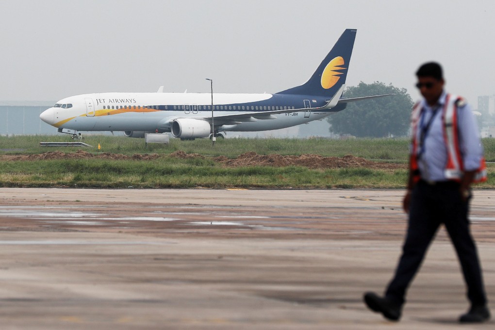 After boarding the Jet Airways flight, Salla went to the toilet and left the note easily visible in a tissue box. Photo: Reuters