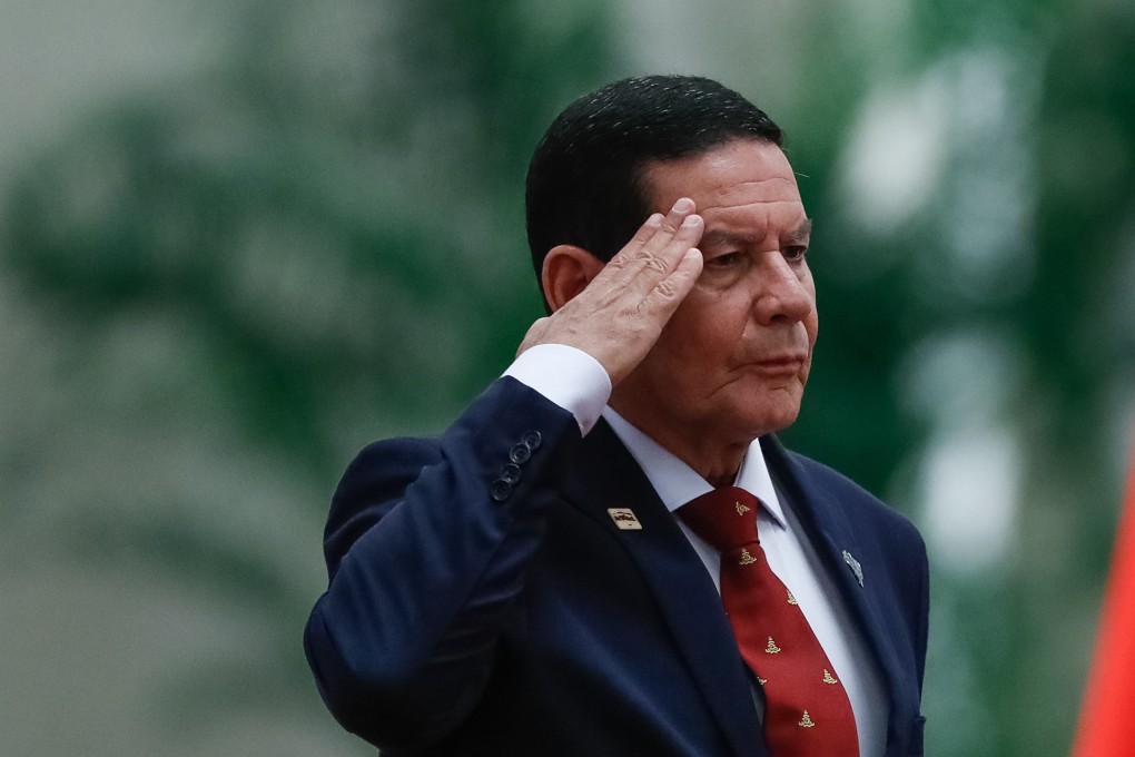 Brazilian Vice-President Hamilton Mourao met Chinese President Xi Jinping in Beijing last month as part of efforts to maintain warm relations. Photo: EPA-EFE