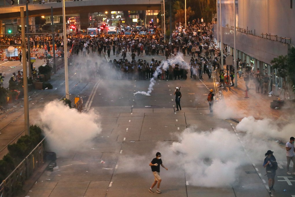 Parts of Admiralty looked more like warzones than the city’s administrative centre during violent exchanges between police and some protesters. Photo: Nora Tam