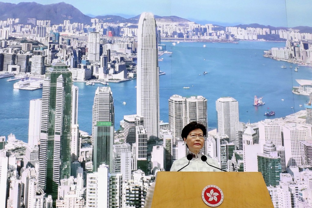Members of the pro-establishment camp railed against Chief Executive Carrie Lam in a closed-door meeting on Saturday. Photo: Kyodo