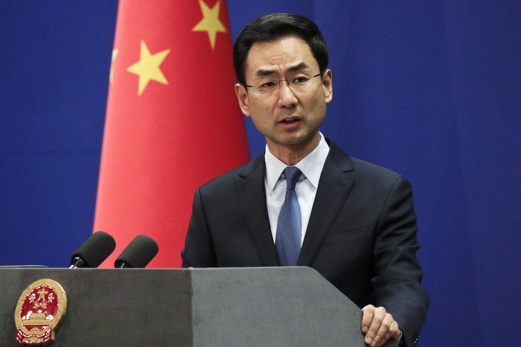 Foreign ministry spokesman Geng Shuang on Saturday reiterated that Hong Kong’s extradition bill was an internal affair. Photo: AP