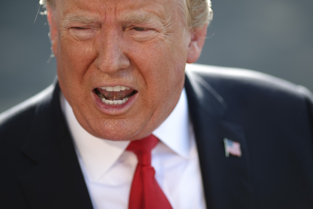 US President Donald Trump answers questions about comments by special counsel Robert Mueller at the White House in May. Photo TNS/Getty Images