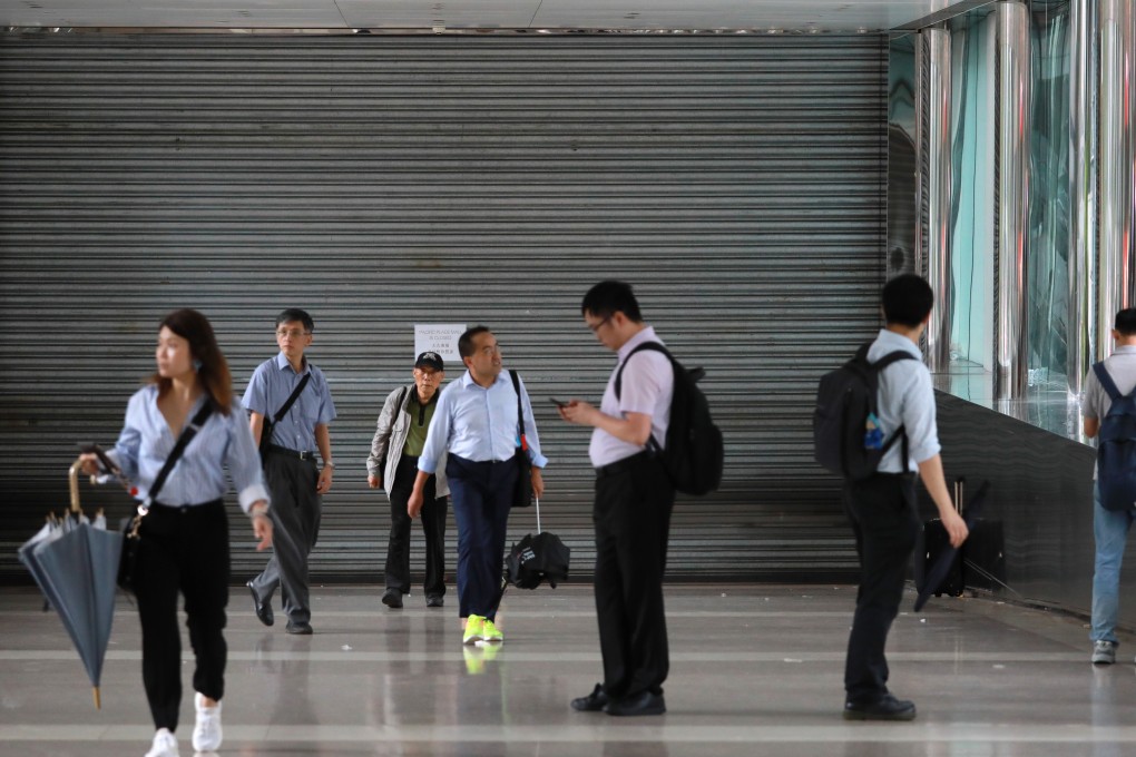 Pacific Place in Admiralty, Hong Kong, remained closed after the anti-extradition bill protests as the area slowly returned to normal. Photo: May Tse
