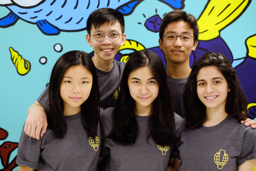 The five nominees (from left to right), Cissy Lu, Alex Yu, Francisca Lam, Dickson Yau, and Sana Khullar. Photo: Tory Ho