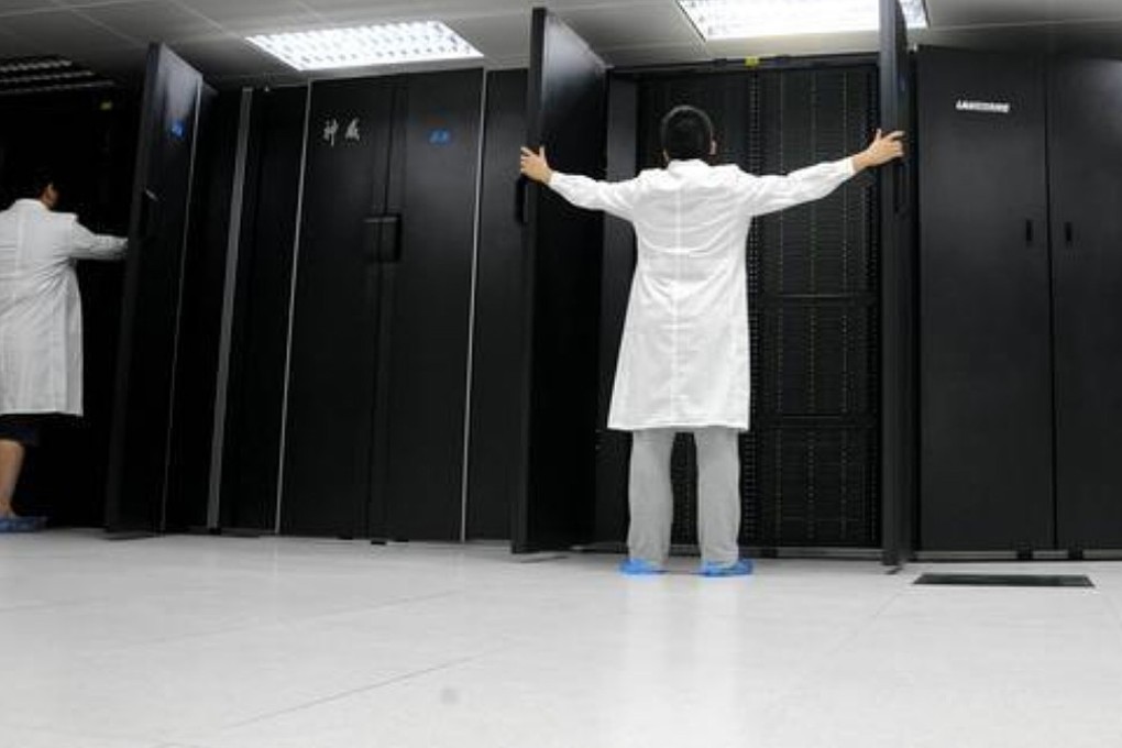 Sunway TaihuLight, a Chinese supercomputer, in Wuxi, east China's Jiangsu Province. Photo: Handout