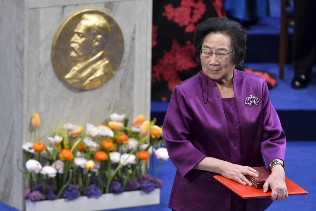 Tu Youyou receives the Nobel Prize for medicine in 2015. Tu said making two changes to the way artemisinin is used to treat malaria may solve the problem of resistance. Photo: Reuters