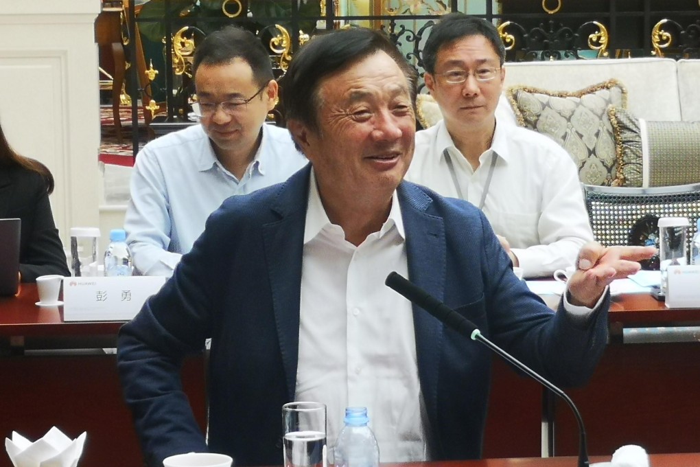 Ren Zhengfei said on Monday that total revenue was now expected to remain stagnant at around the US$100 billion level. Photo: Xinhua