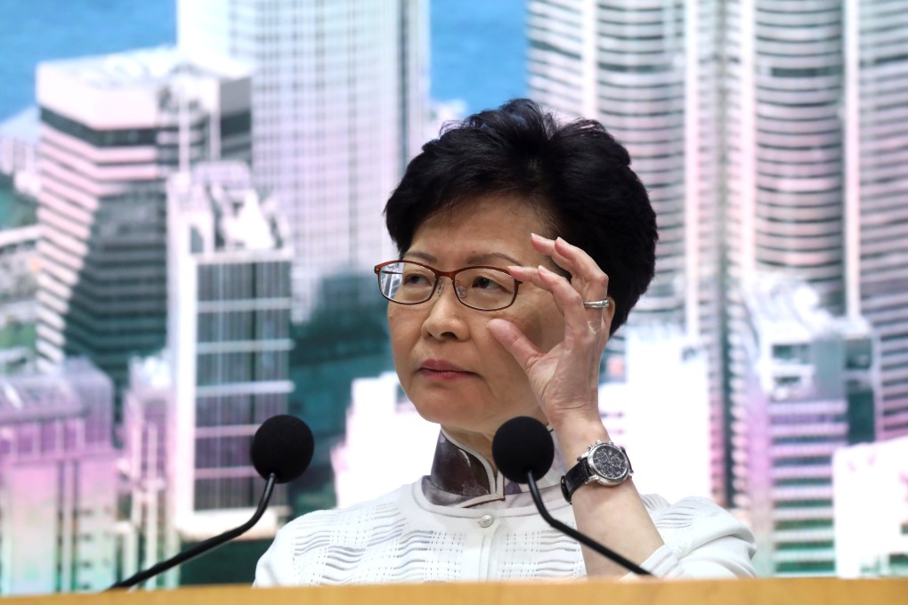 Carrie Lam likened herself to a mother and protesters and children during a television interview. It did not go down well with some Hong Kong mums. Photo: K.Y. Cheng
