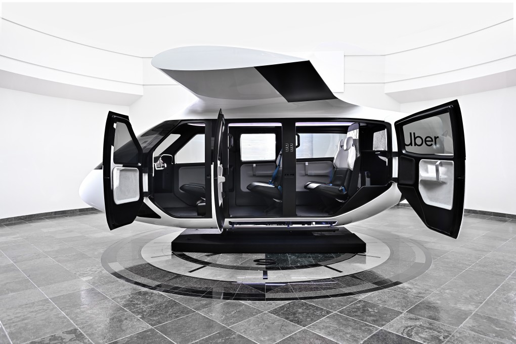 Uber’s North Star flying electric vehicle concept has a cabin seating four passengers.