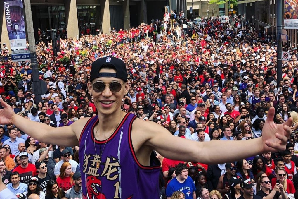 Jeremy Lin rocks vintage Chinese Raptors jersey for Toronto parade and NBA fans love it South China Morning Post