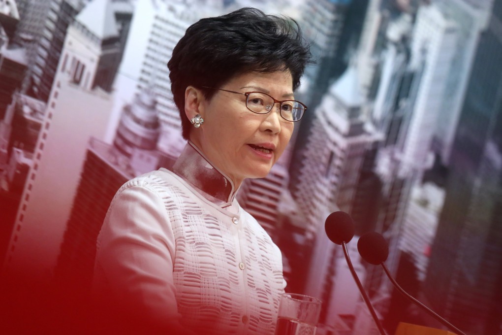 Chief Executive Carrie Lam is under pressure from protesters to withdraw the extradition bill completely, with many calling on her to step down. Photo: K.Y. Cheng