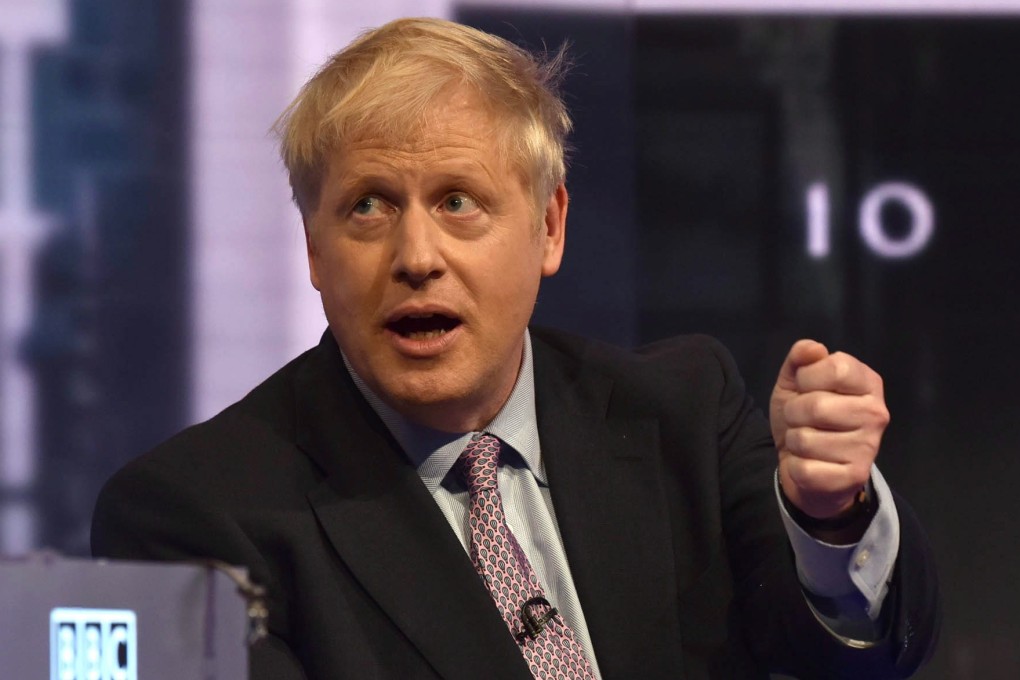 Boris Johnson during a television debate in London on Tuesday. Photo: BBC via EPA-EFE