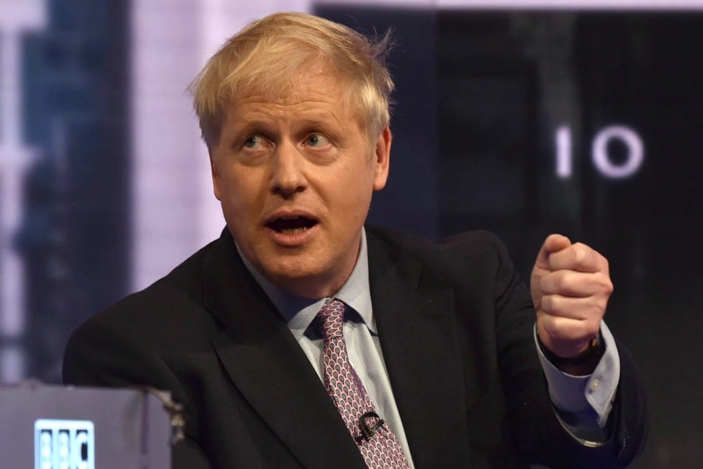 Boris Johnson during a television debate in London on Tuesday. Photo: BBC via EPA-EFE