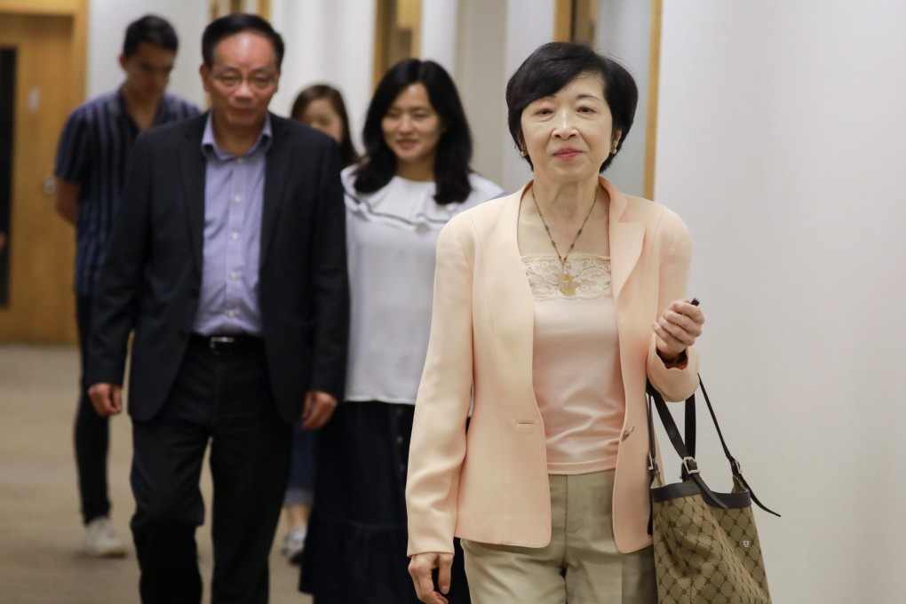 Fanny Law (right) and Ip Kwok-him (left) spoke on a radio programme on Wednesday. Photo: May Tse