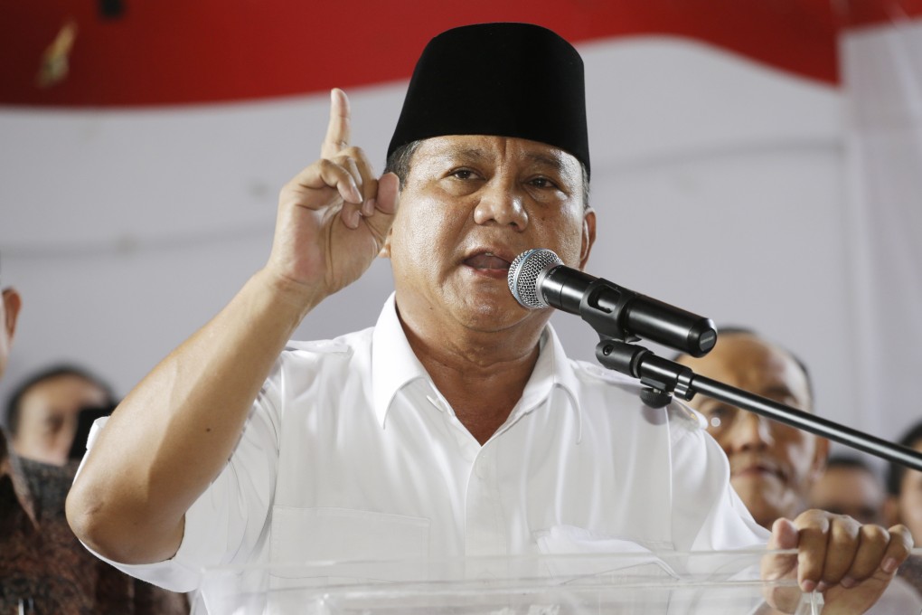 Defeated challenger Prabowo Subianto. Photo: AP