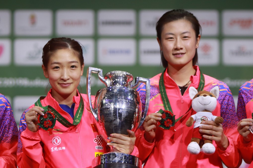 Liu Shiwen (left) has finally stepped out Ding Ning’s shadow. Photo: ITTF