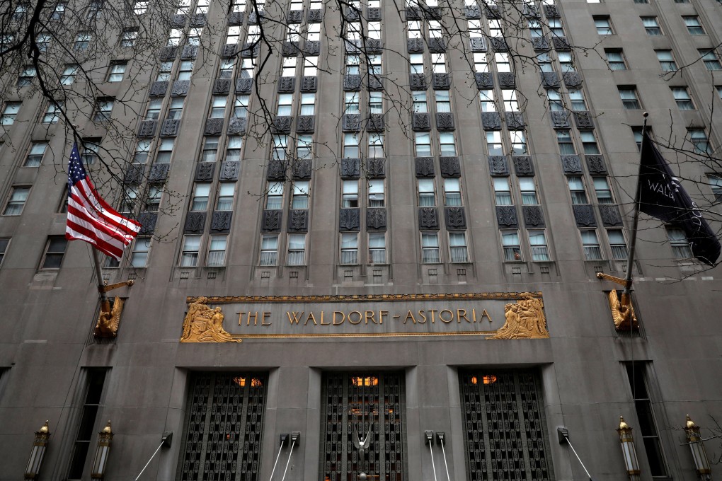 Anbang Insurance Group bought the Waldorf Astoria hotel in New York for a record US$1.95 billion in 2014. Photo: Reuters