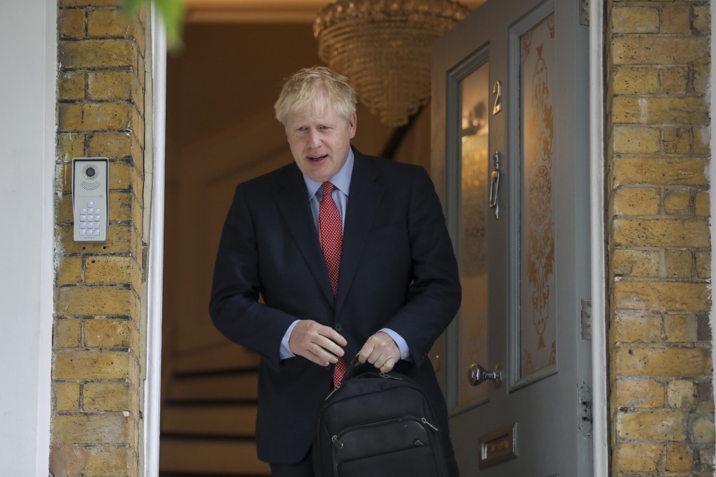 Boris Johnson, former UK foreign secretary and UK Conservative party leadership candidate, leaves his home in London. Photo: Bloomberg