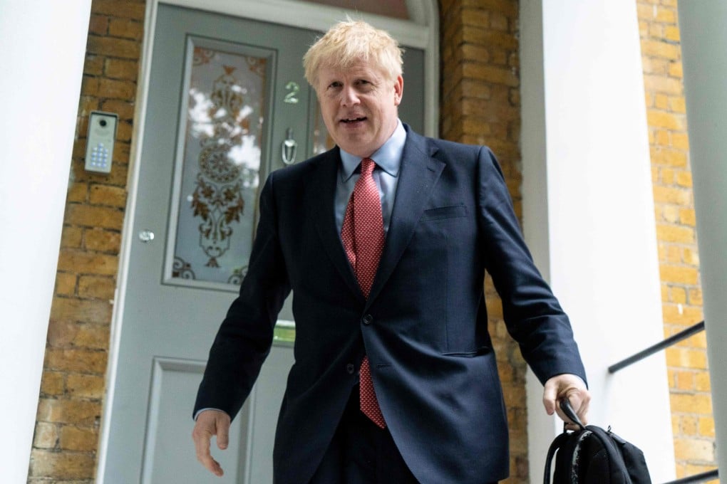 Conservative MP and leadership contender Boris Johnson leaves his home in London. Photo: AP