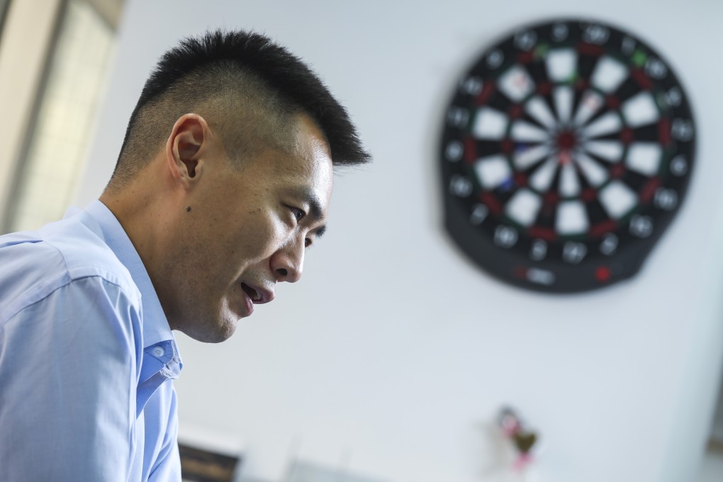 Lau Ming-wai, deputy chairman of the Youth Development Commission, at his office on Wednesday. Photo: K. Y. Cheng