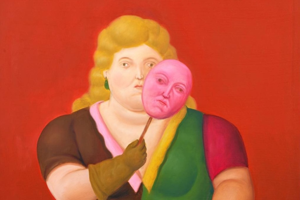Detail from Fernando Botero’s Woman With Mask and Trumpet, one of the major artworks for sale at Art Stage Singapore in 2018. The annual trade event was cancelled at short notice this year and has gone bust. A new art fair there, Art SG, has delayed its launch by almost a year. Photo: Art Stage Singapore