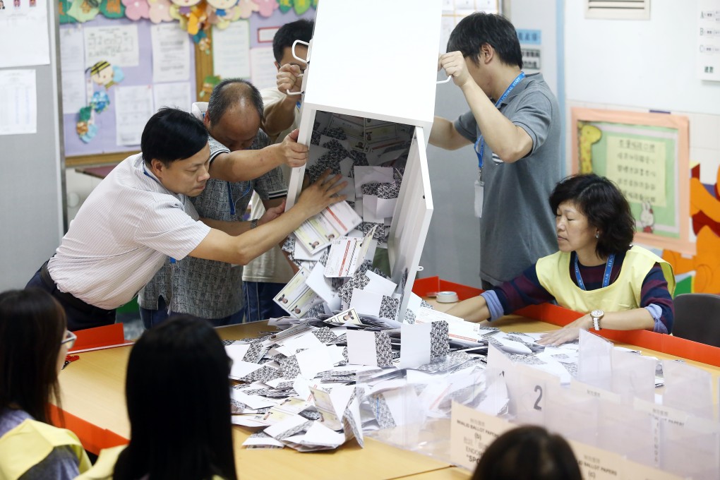 A polling station in November 2015. The pro-establishment camp faces the threat of voters punishing them for aborted extradition bill. Photo: Sam Tsang