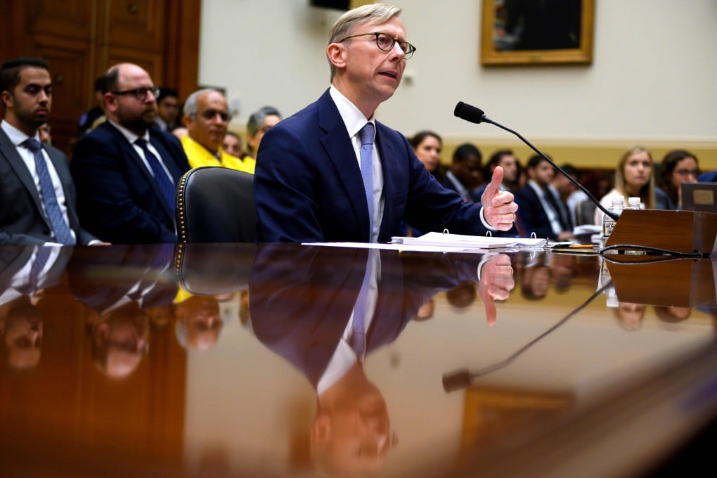 Brian Hook, the US Special Representative for Iran, testifies before a House Foreign Affairs Subcommittee. Photo: AFP