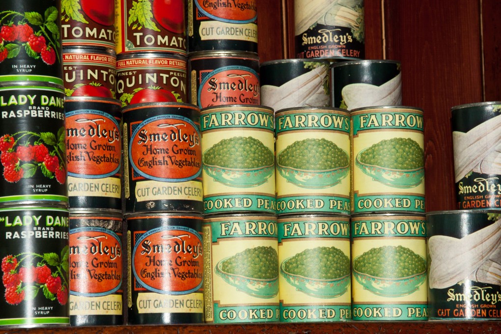 Tinned British produce from the early 1930s. Picture: Alamy