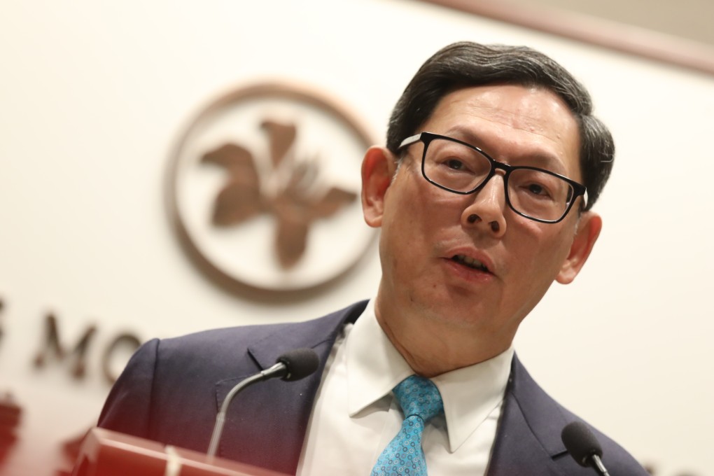 Norman Chan, chief executive of the HKMA, said the ‘direction of fund flows has become more uncertain’ in view of the apparent change in the Fed’s monetary policy. Photo: K. Y. Cheng