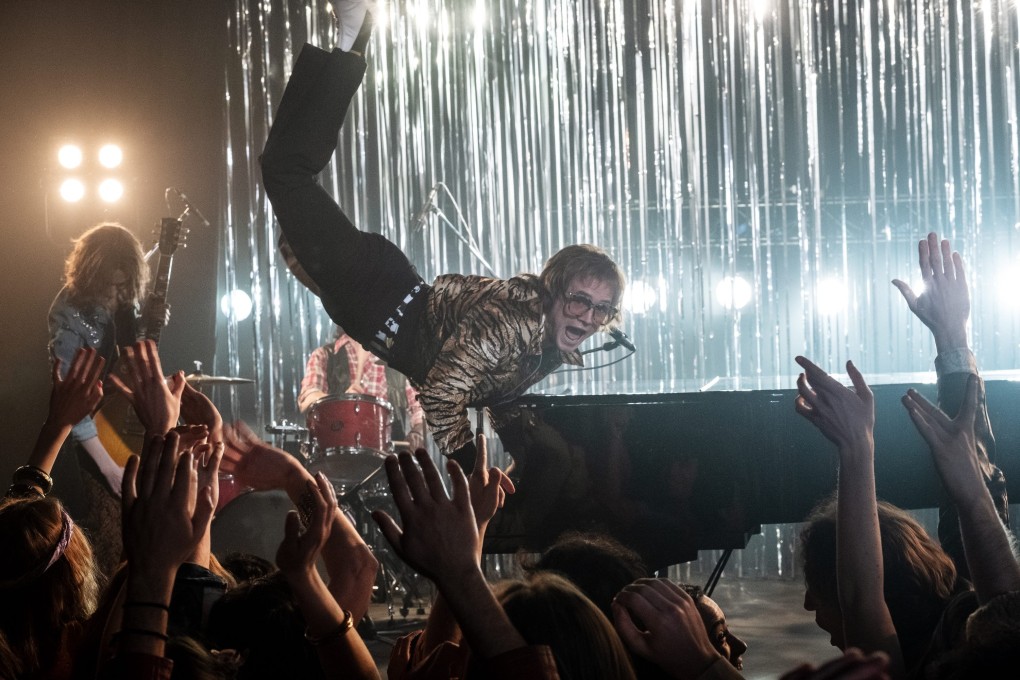 Taron Egerton as Elton John in a still from Rocketman, another ’70s rock biopic after last year’s Bohemian Rhapsody.