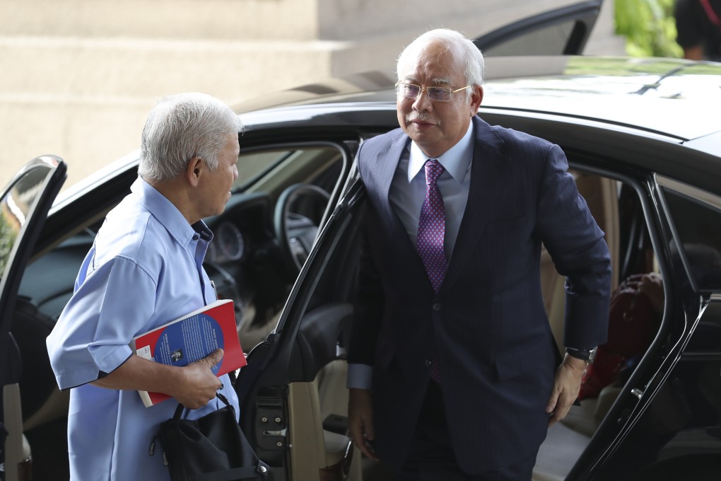 Former Malaysian prime minister Najib Razak arrives at Kuala Lumpur High Court. Photo: AP