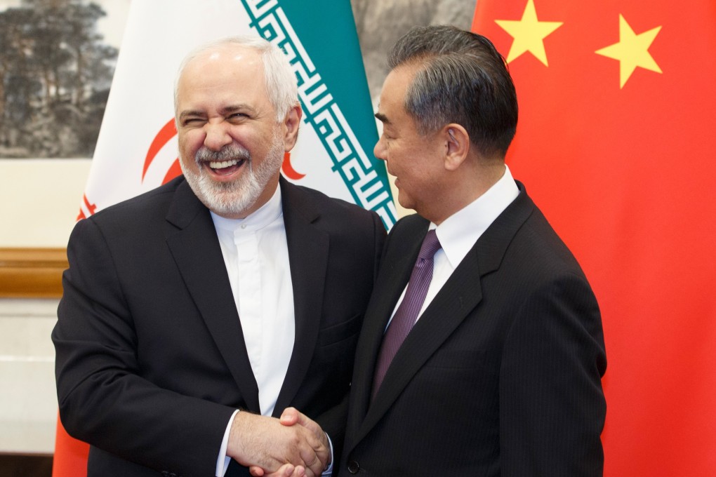 Iran's Foreign Minister Mohammad Javad Zarif meets China's Foreign Minister Wang Yi. Photo: AFP