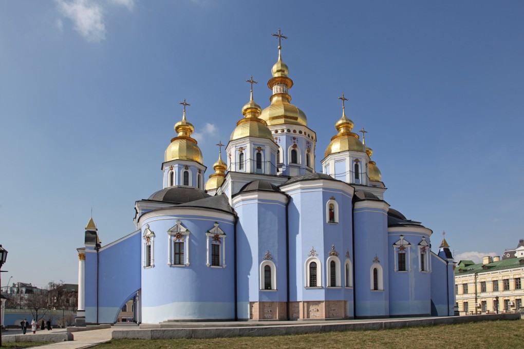 St Michael’s Golden-Domed Monastery, one of 950 places of worship in Kiev, the capital of Ukraine. Photo: Alamy