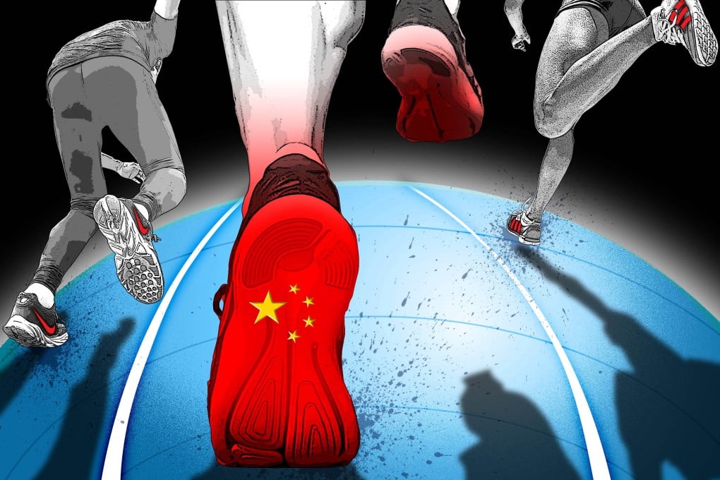China’s biggest sports shoe producers are buying up global brands. Illustration: SCMP