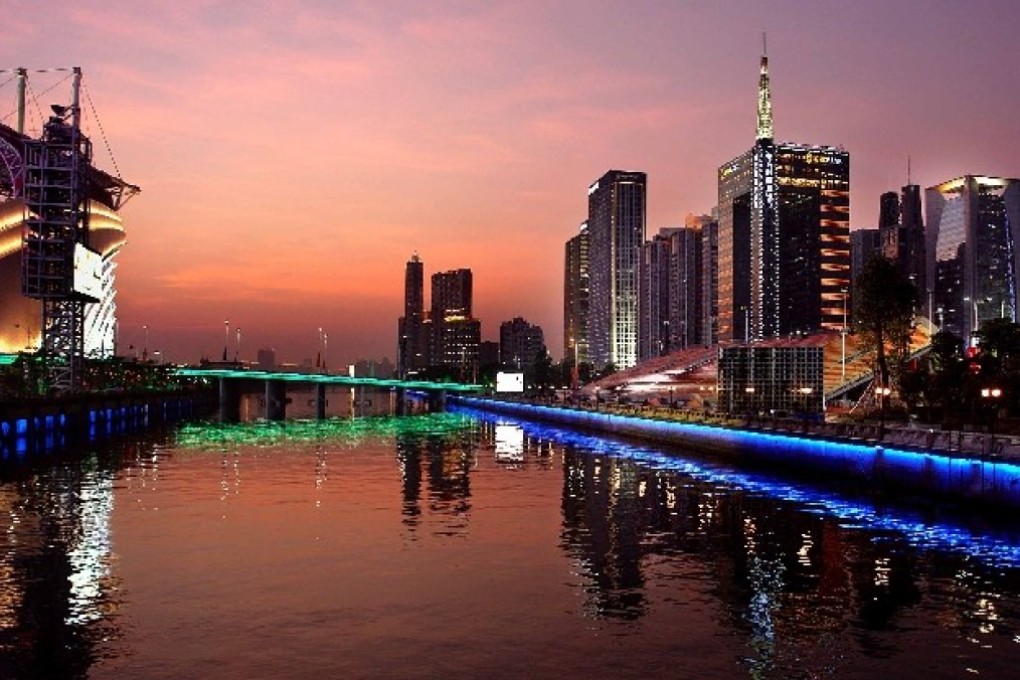 Guangzhou is a transport hub and talent training ground in the Greater Bay Area. Photo: Xinhua