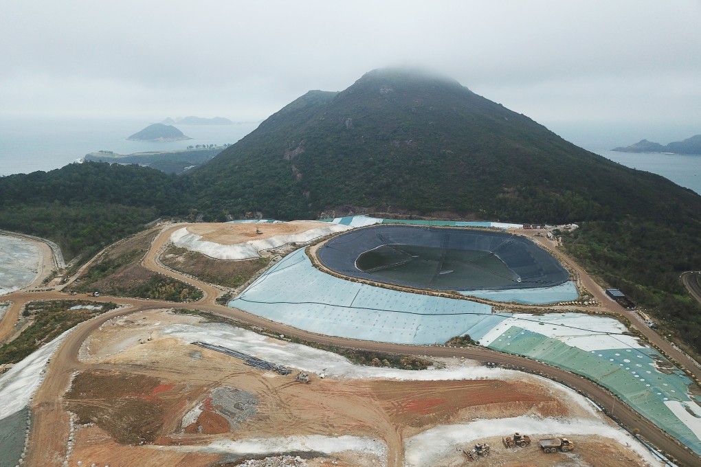 One of Hong Kong’s landfills, in Tseung Kwan O. China has stopped importing some categories of waste, a ban that means land-scarce Hong Kong needs to work harder at reducing waste. Photo: Roy Issa