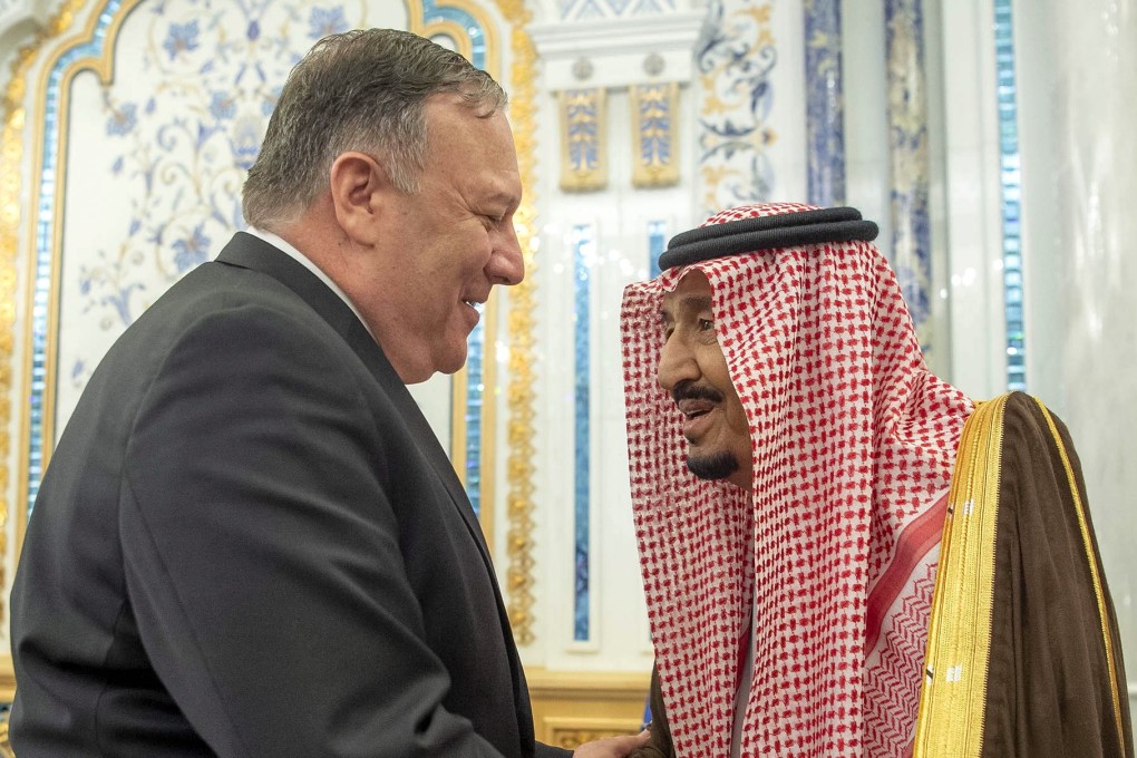 US Secretary of State Mike Pompeo and Saudi King Salman in Jeddah. Photo: EPA-EFE