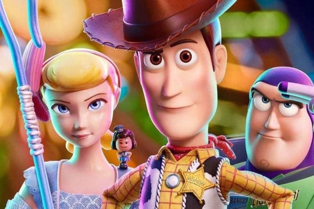 Bo, Woody and Buzz in a still from Toy Story 4. Photo: Disney/Pixar