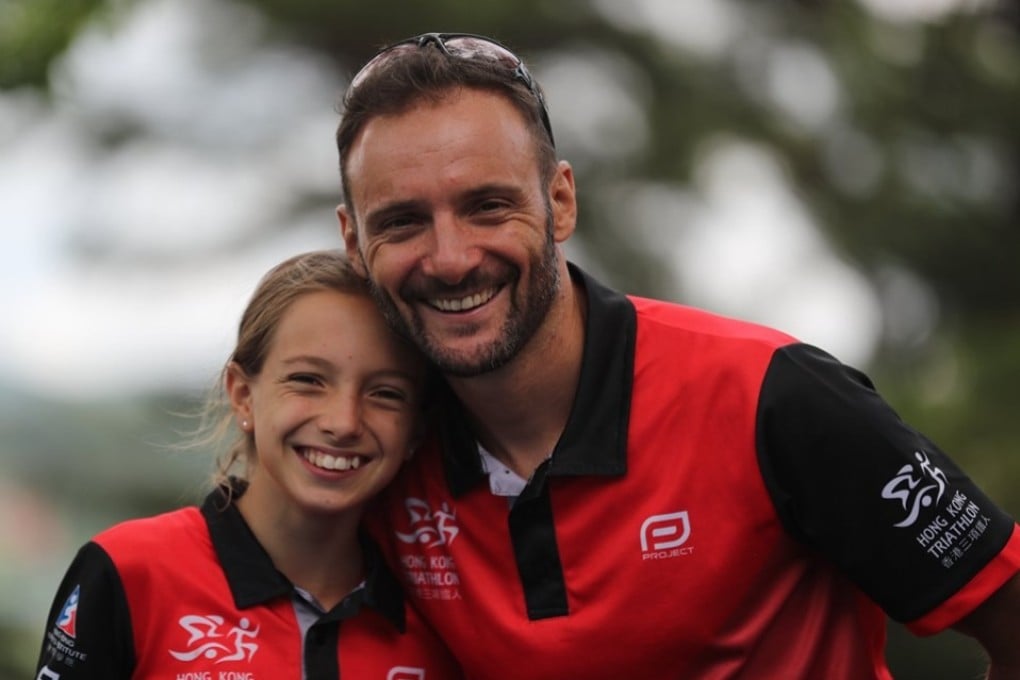Olivier and Pauline Courret won the 46-49 and under-15 age group categories at the Asia Triathlon Championship respectively. Photos: Denis Wong