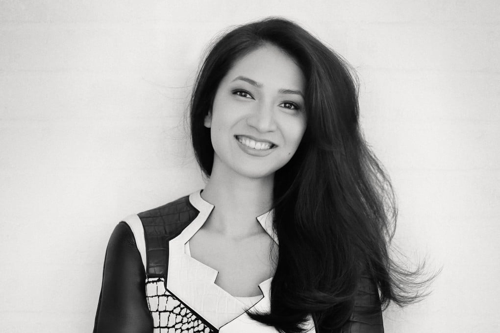 Portrait of Priscilla Shunmugam, the designer behind Singaporean fashion label