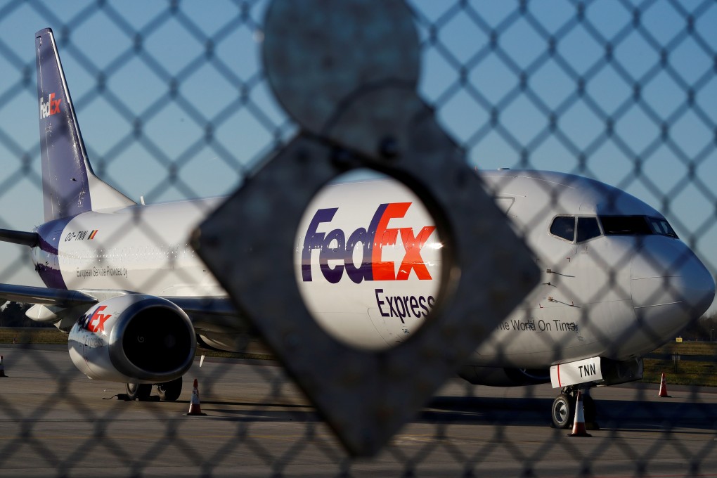 FedEx Corp apologised last month to Huawei Technologies for re-routing packages sent by the Chinese company to its offices in Asia and shipping these to the United States. Photo: Reuters
