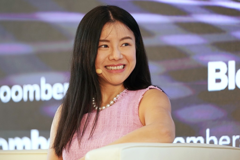 Esther Wong, managing director and head of strategic investments at SenseTime Group, speaks during a panel session at the Bloomberg Invest Asia forum in Hong Kong on March 21. Photo: Bloomberg